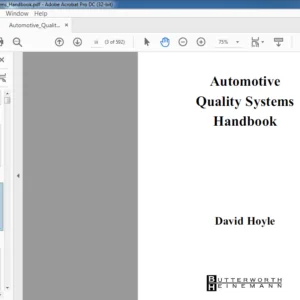 Automotive quality Systems handbook manual