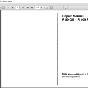 BMW R 80 GS - R 100 R Motorrad Repair Manual - PDF DOWNLOAD