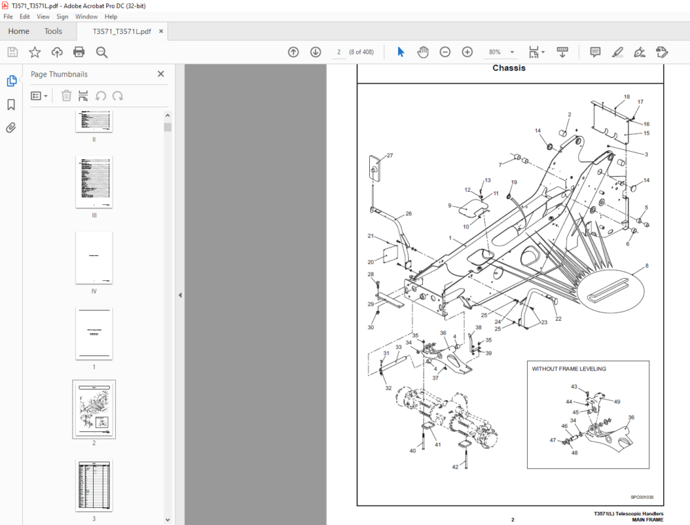 Bobcat T3571 T3571L Parts Manual - PDF DOWNLOAD - HeyDownloads - Manual ...