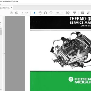 CARTER THERMO QUAD SERVICE MANUAL