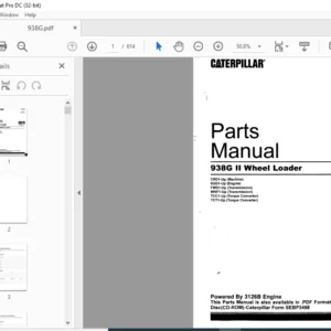 CATERPILLAR 938G II Wheel Loader Parts Manual - PDF DOWNLOAD