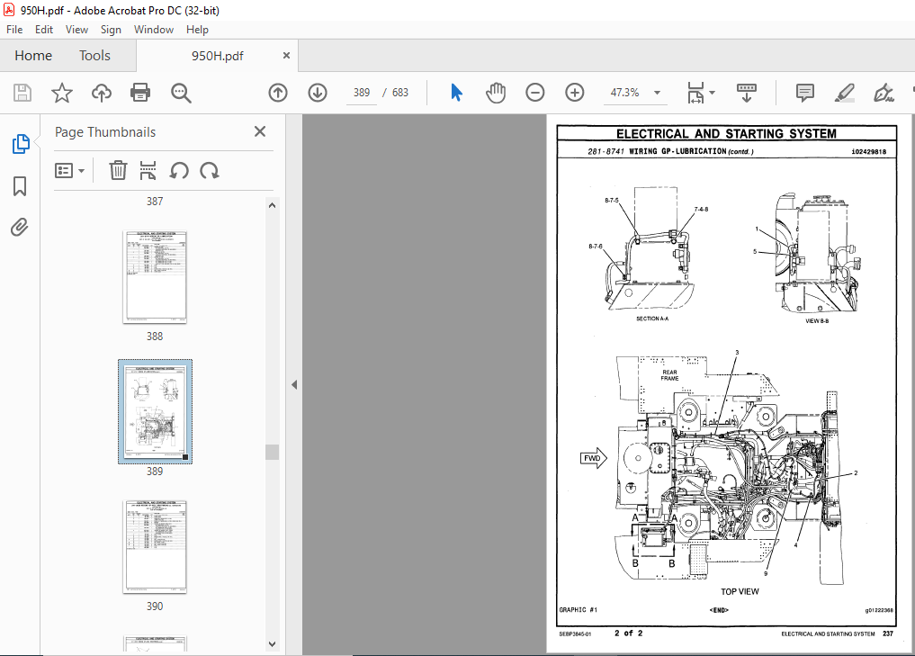 CATERPILLAR 950H Wheel Loader Parts Manual - PDF DOWNLOAD ...