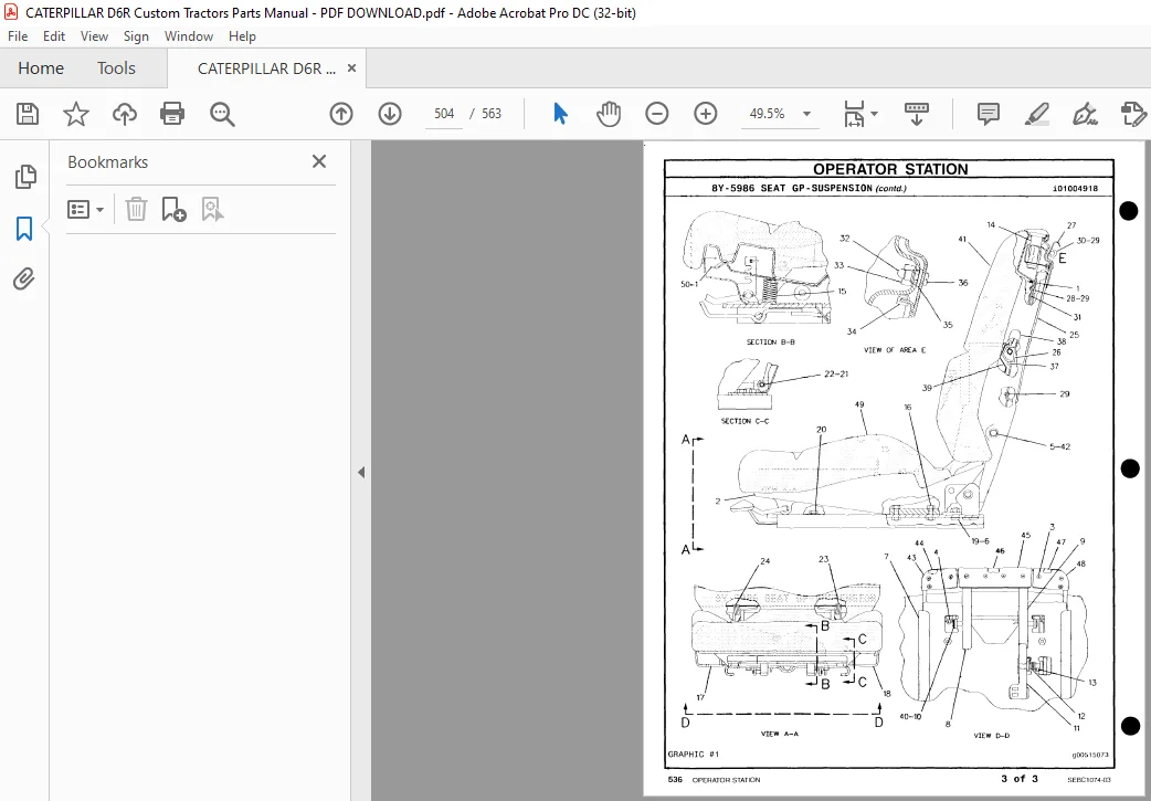 CATERPILLAR D6R Custom Tractors Parts Manual - PDF DOWNLOAD - Image 2