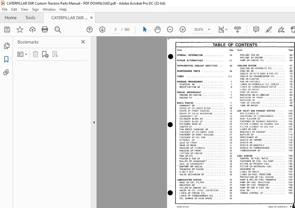 CATERPILLAR D6R Custom Tractors Parts Manual - PDF DOWNLOAD - Image 4