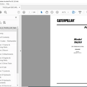 CATERPILLAR TH255 Parts Manual - PDF DOWNLOAD