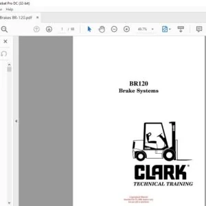 CLARK FORKLIFT B59-886-0250 TECHNICAL TRAINING MANUAL – PDF DOWNLOAD