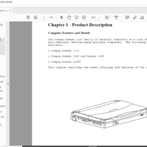 COMPAQ ARMADA 1100 FAMILY OF PERSONAL COMPUTERS MAINTENANCE AND SERVICE GUIDE MANUAL - PDF DOWNLOAD