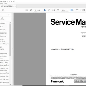 Panasonic  CF-W4HWEZZBM Personal Computer Service Manual - PDF DOWNLOAD