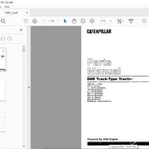 Caterpillar D8R TRACK-TYPE TRACTOR PARTS MANUAL – PDF DOWNLOAD