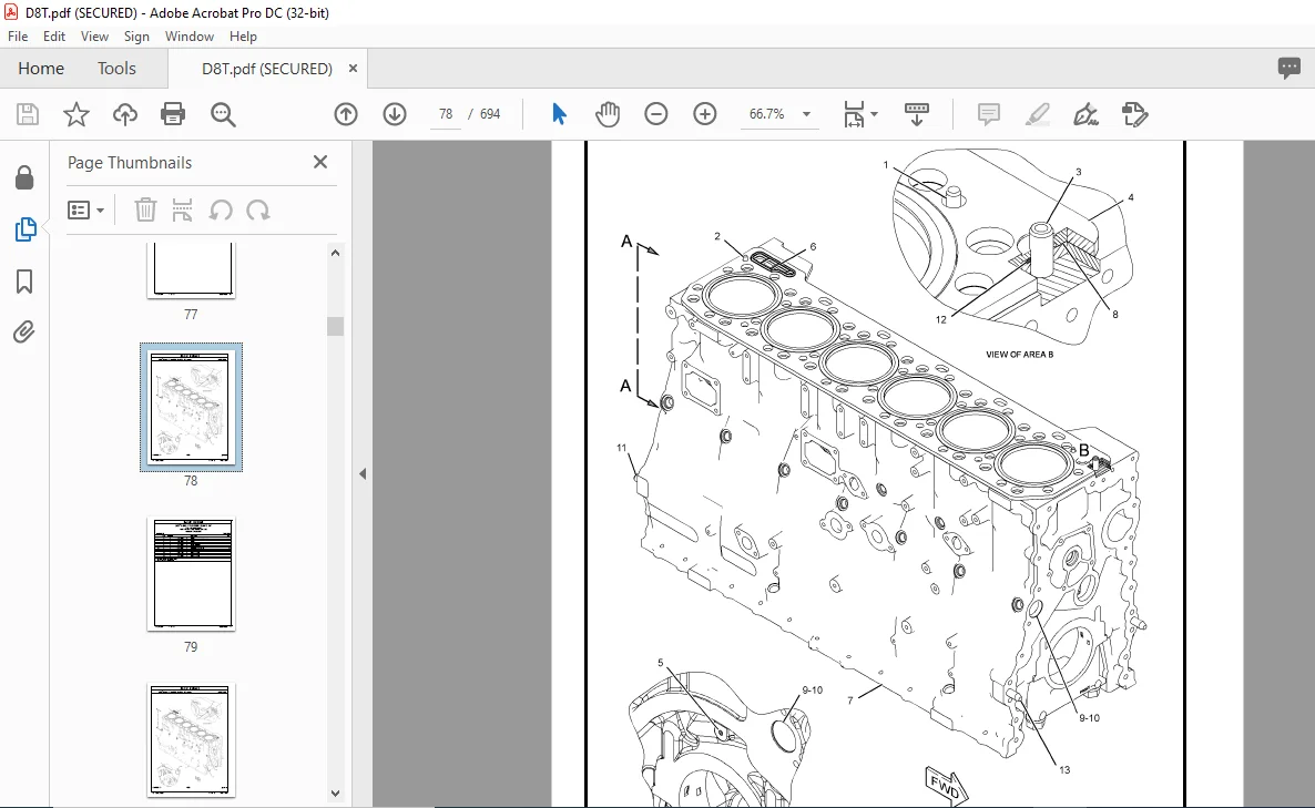 Caterpillar D8T TRACK-TYPE TRACTOR PARTS MANUAL - PDF DOWNLOAD - Image 3