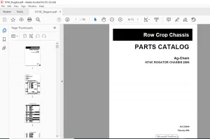 Challenger 1074C Rogator Chassis Row Crop Chassis Parts Manual - PDF DOWNLOAD