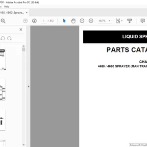 Challenger 4460 4660 Sprayer Liquid Sprayers Parts Manual - PDF DOWNLOAD