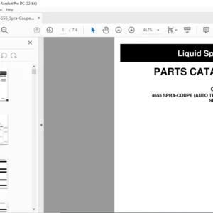 Challenger 4655 Spra-Coupe Liquid Sprayers Parts Catalog Manual - PDF DOWNLOAD