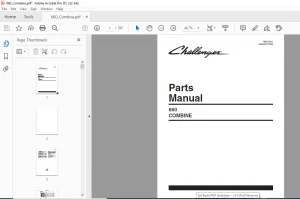 Challenger 660 Combine Parts Manual - PDF DOWNLOAD