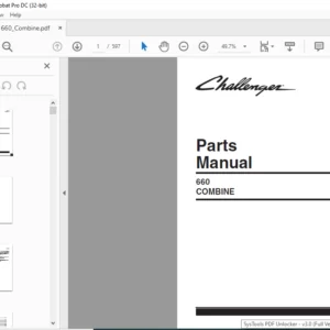 Challenger 660 Combine Parts Manual - PDF DOWNLOAD
