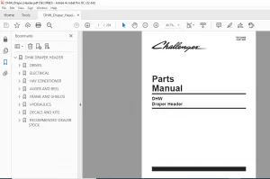 Challenger DHW Draper Header Parts Manual - PDF DOWNLOAD