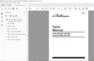 Challenger DKHB Rotary Header Parts Manual - PDF DOWNLOAD