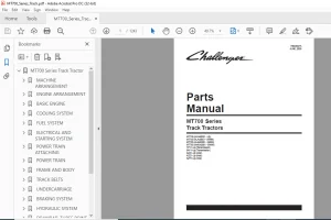 Challenger MT700 Series Track Tractors Parts Manual - PDF DOWNLOAD