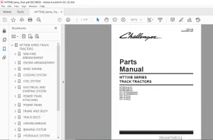 Challenger MT700B Series Track Tractors Parts Manual - PDF DOWNLOAD