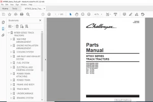 Challenger MT800 Series Track Tractors Parts Manual - PDF DOWNLOAD