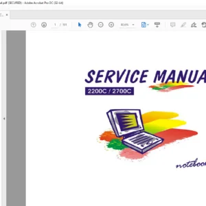 Clevo 2200C/2700C Notebook Laptop Service Manual - PDF DOWNLOAD