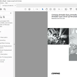 Compaq Armada E500, Armada E500S, and Armada V300 Series of Personal Computers MAINTENANCE AND SERVICE GUIDE MANUAL - PDF DOWNLOAD