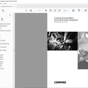 Compaq Armada M300 Series of Personal Computers MAINTENANCE AND SERVICE GUIDE MANUAL - PDF DOWNLOAD