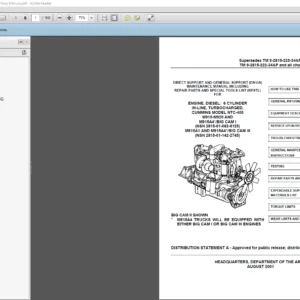 Cummins - Big Cam I & Big Cam III Shop Manual - PDF DOWNLOAD
