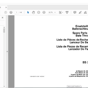 DEUTZ FAHR B5345 Spare Parts MANUAL - PDF DOWNLOAD (German)