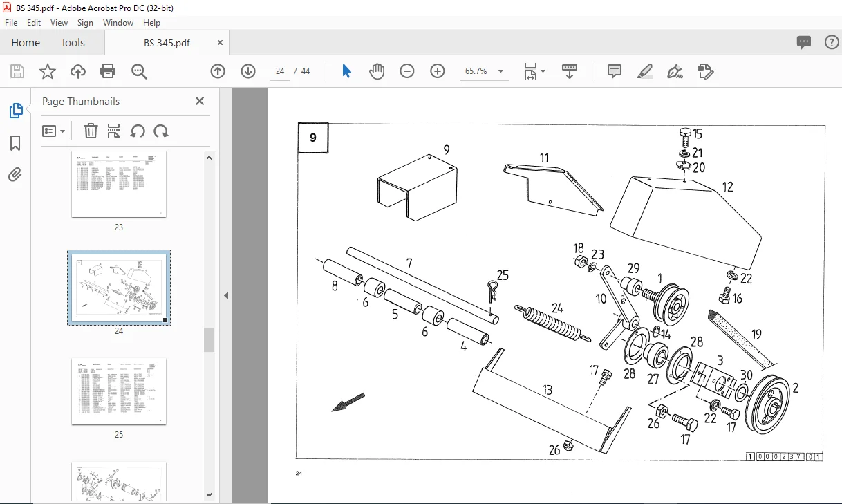 DEUTZ FAHR B5345 Spare Parts MANUAL - PDF DOWNLOAD (German) - Image 3