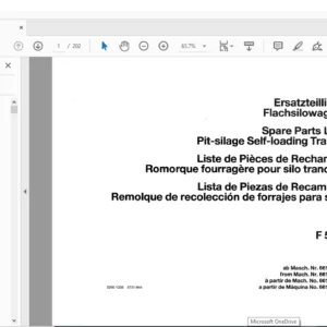 DEUTZ FAHR F 550 Spare Parts MANUAL - PDF DOWNLOAD