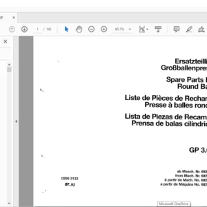 DEUTZ FAHR GP 3.612-S Spare Parts MANUAL - PDF DOWNLOAD