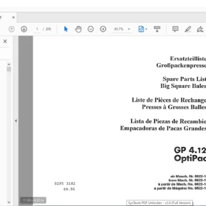 DEUTZ FAHR GP 4.12 Spare Parts MANUAL - PDF DOWNLOAD