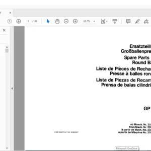 DEUTZ FAHR GP 510 Spare Parts MANUAL - PDF DOWNLOAD