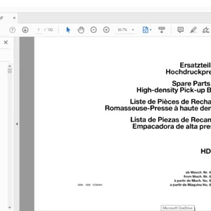 DEUTZ FAHR HD 320 Spare Parts MANUAL - PDF DOWNLOAD