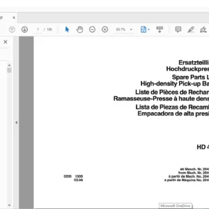 DEUTZ FAHR HD 440 Spare Parts MANUAL - PDF DOWNLOAD