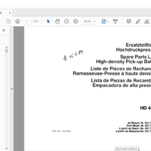 DEUTZ FAHR HD 490 Spare Parts MANUAL - PDF DOWNLOAD