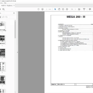 Daewoo Doosan MEGA 250 – engine specsheet manual – PDF DOWNLOAD