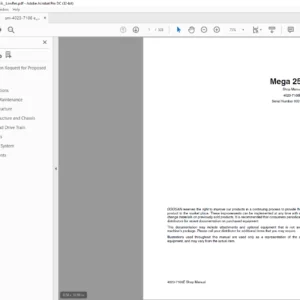 Daewoo Doosan Mega 250-IIIShop Manual 4023 – 7106E – PDF DOWNLOAD