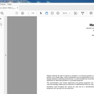 Daewoo Doosan Mega 200 Operation and Maintenance Manual 2022-7065E – PDF DOWNLOAD