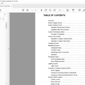 Daewoo Doosan MG 400 -V ELECTRICAL SYSTEM manual – PDF DOWNLOAD