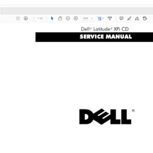 Dell Latitude XPi CD Laptop SERVICE MANUAL - PDF DOWNLOAD