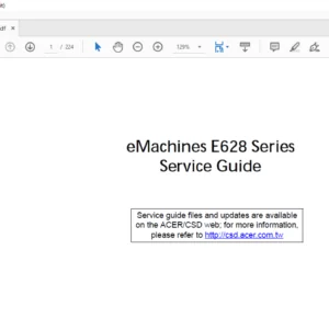 EMACHINES E628 Series Laptop Service Guide Manual - PDF DOWNLOAD