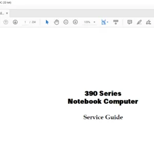 Extensa 390 Series Notebook Laptop Service Guide Manual - PDF DOWNLOAD