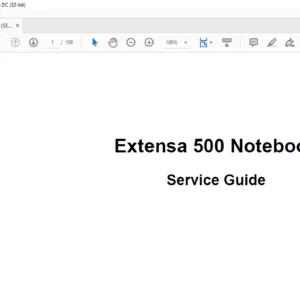 Extensa 500 Notebook Laptop Service Guide Manual - PDF DOWNLOAD