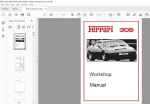 FERRARI 308 GT4 DINO WORKSHOP MANUAL