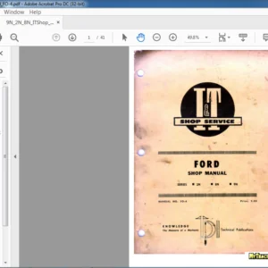 FORD 2N 8N 9N SERIES SHOP MANUAL
