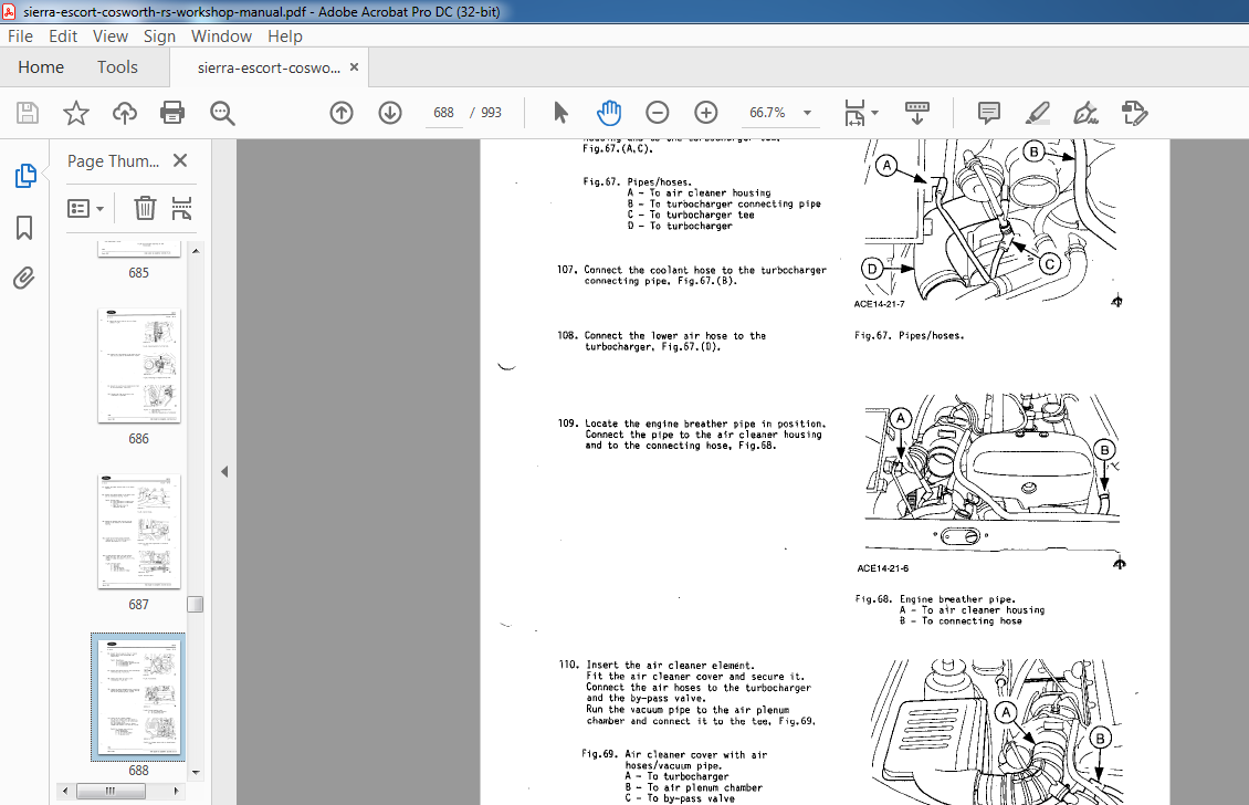 FORD SIERRA & ESCORT RS COSWORTH WORKSHOP MANUAL - HeyDownloads ...