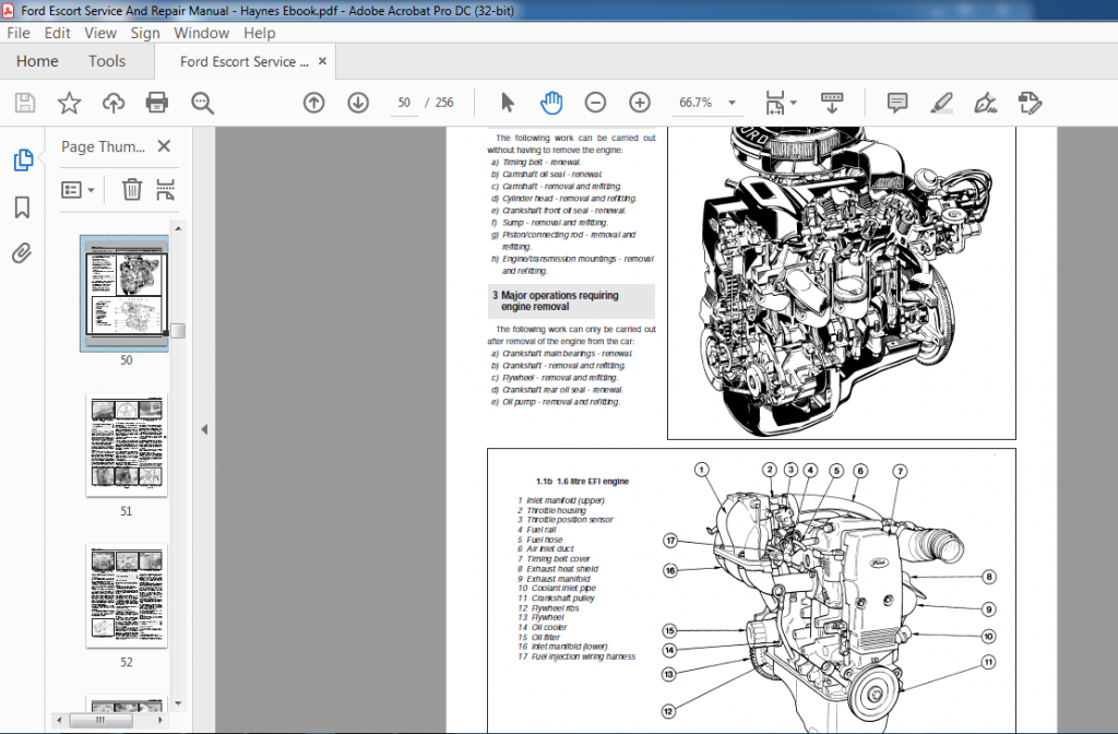 Ford Escort Service And Repair Manual - HeyDownloads - Manual Downloads