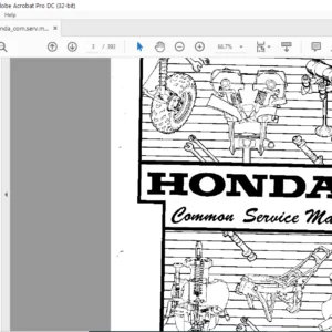 HONDA COMMON SERVICE MANUAL - PDF DOWNLOAD